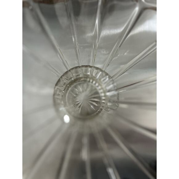 Vintage Colonial Style Paneled Glass Footed Serving Dish Bowl Imperial Glass ? - Picture 11 of 12